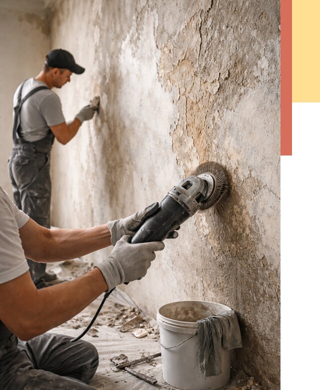 Снятие и удаление краски со стен в Набережных Челнах от 2133 руб. — ОТДЕЛОЧНИК-Нбр