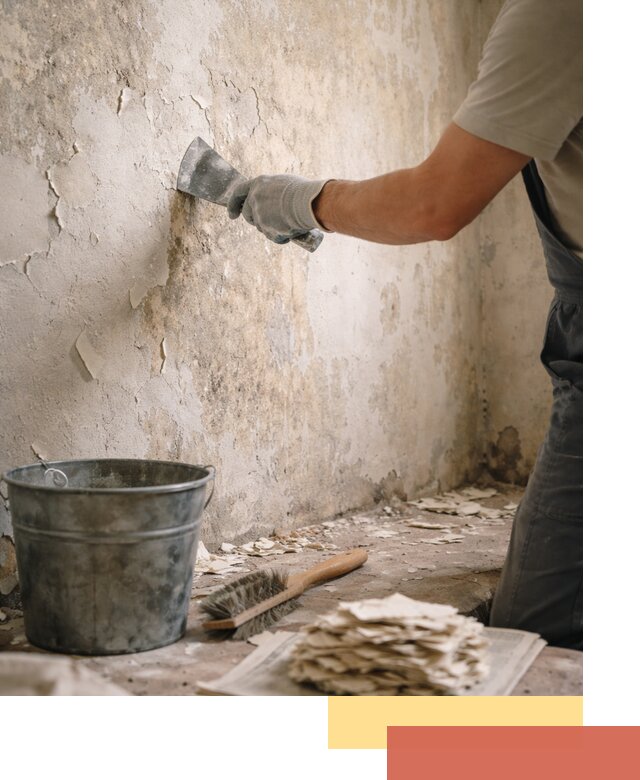 Удаление старой краски со стен в Набережных Челнах качественно и быстро