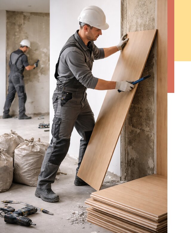 Демонтаж стеновых панелей в Набережных Челнах от 3555 руб. за м² быстро и недорого | ОТДЕЛОЧНИК-Нбр