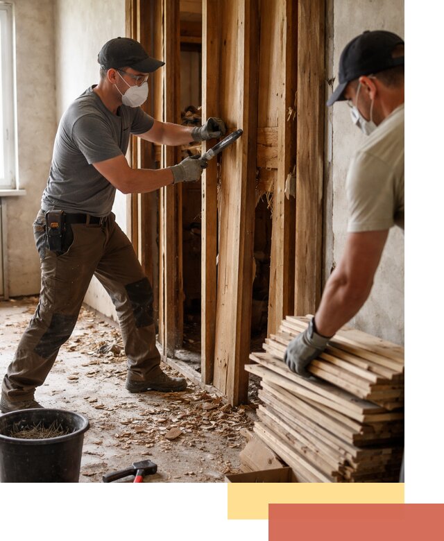 Демонтаж деревянных перегородок в Набережных Челнах быстро и аккуратно