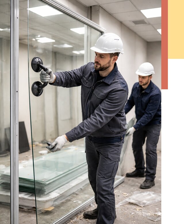 Демонтаж стеклянных перегородок в Набережных Челнах от 3251 руб. — быстро и недорого | ОТДЕЛОЧНИК-Нбр