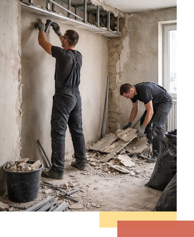 Демонтаж короба из гипсокартона в Набережных Челнах быстро и аккуратно