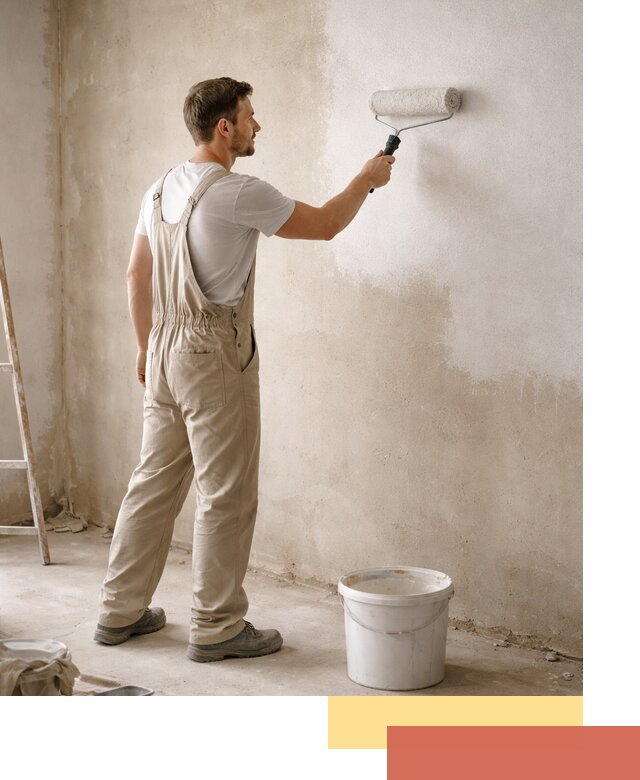 Грунтовка стен под отделку в Набережных Челнах профессиональным раствором