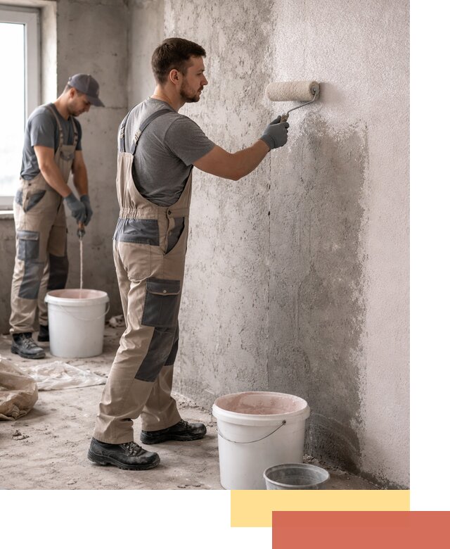 Нанесение бетоноконтакта на стены в Набережных Челнах для последующей отделки