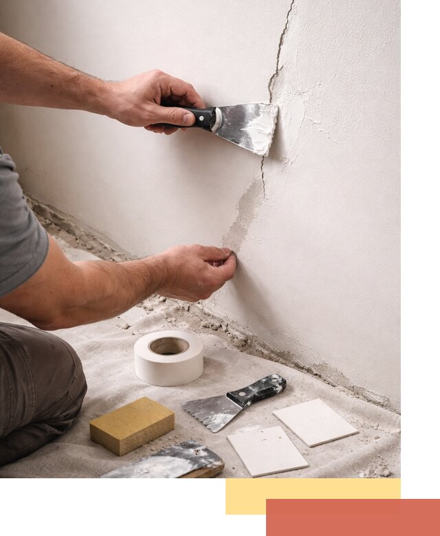 Заделка трещин и сколов в стенах и потолках в Набережных Челнах