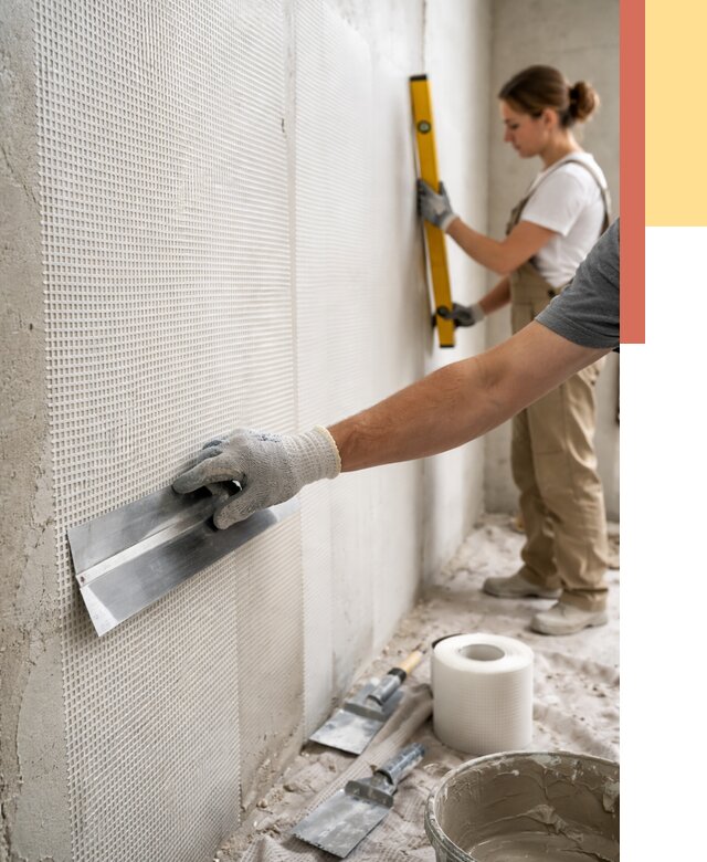 Армирование стен стеклосеткой в Набережных Челнах от 3251 руб. под ключ | ОТДЕЛОЧНИК-Нбр