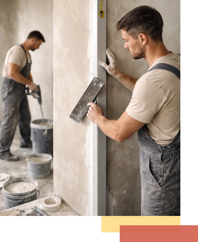 Выведение углов стен в Набережных Челнах: монтаж и оштукатуривание