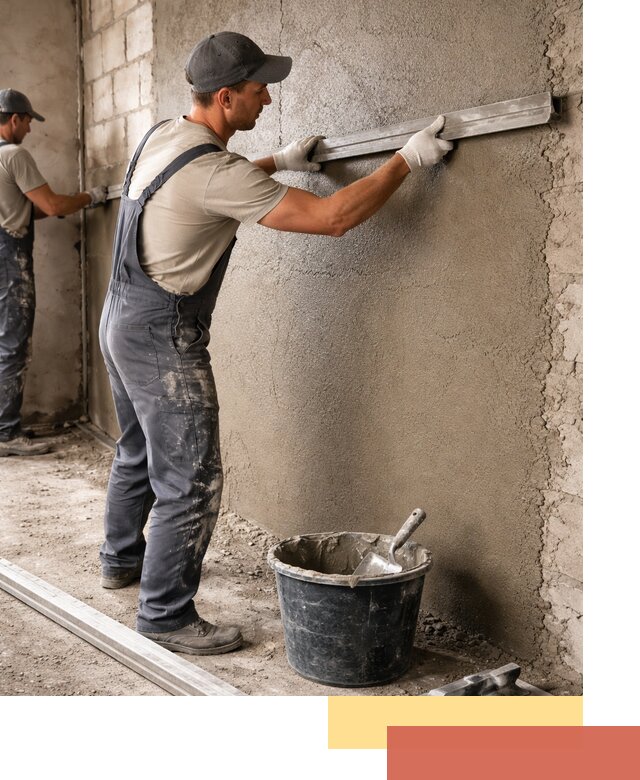 Штукатурка стен цементно-песчаная в Набережных Челнах профессионально