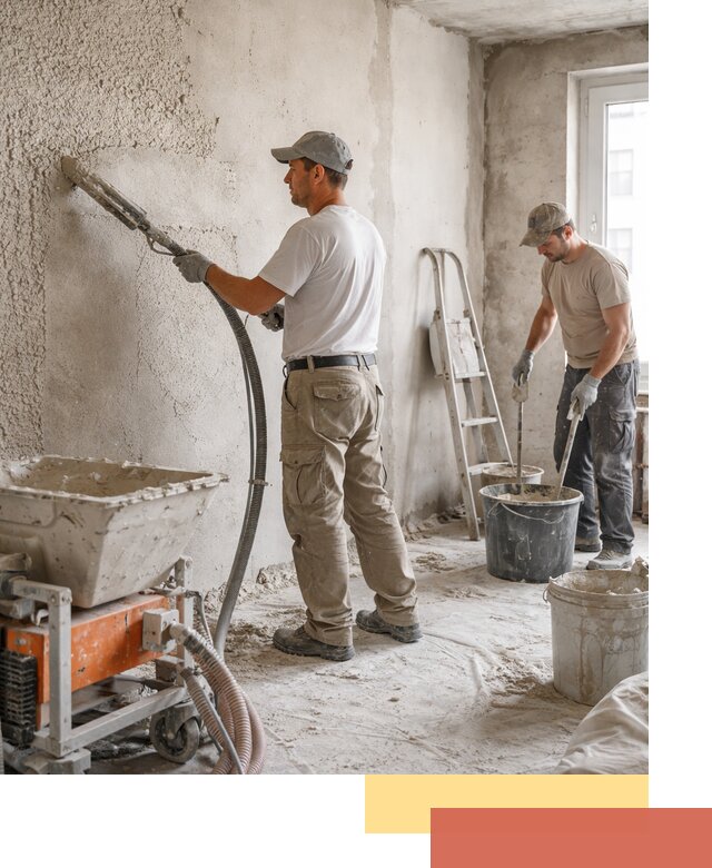 Машинная штукатурка стен в Набережных Челнах — быстро и качественно