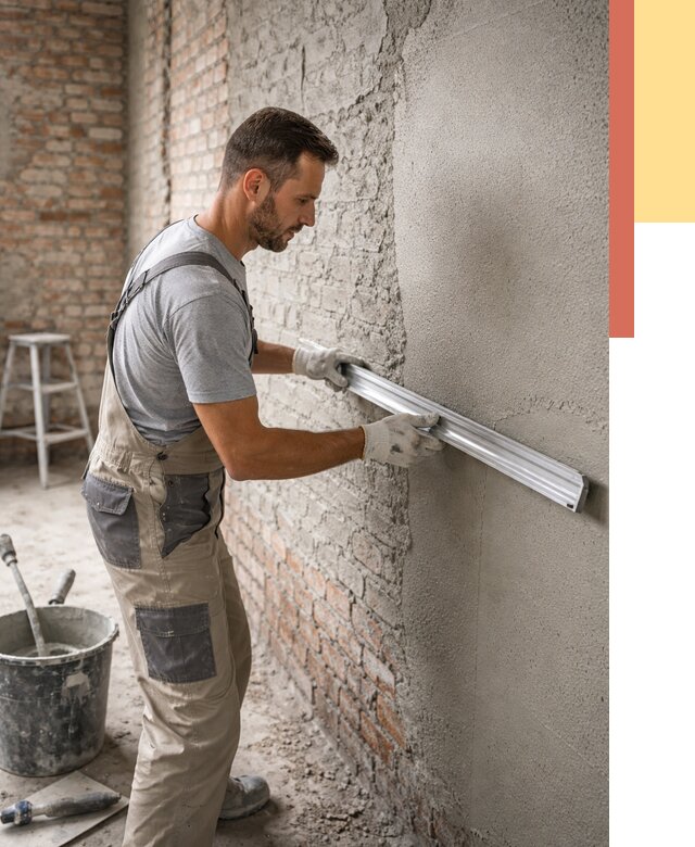 Штукатурка кирпичных стен в Набережных Челнах от 4571 руб/м2 — быстро и недорого | ОТДЕЛОЧНИК-Нбр