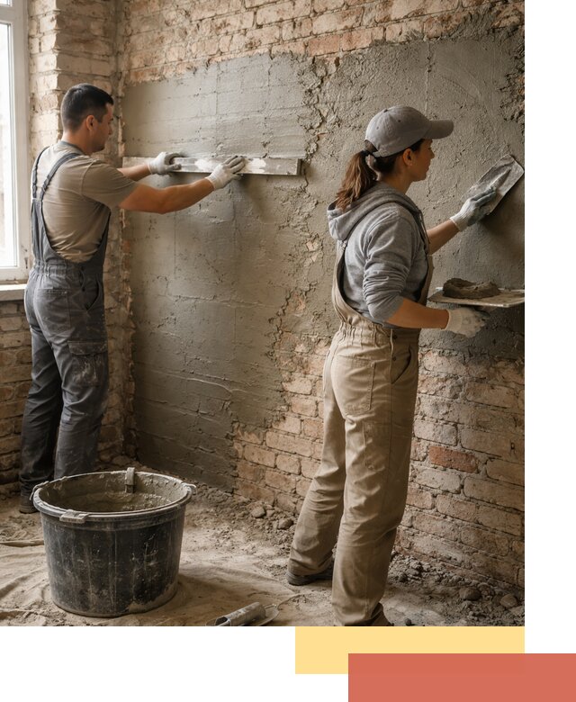 Штукатурка кирпичных стен в Набережных Челнах — качественно и надежно