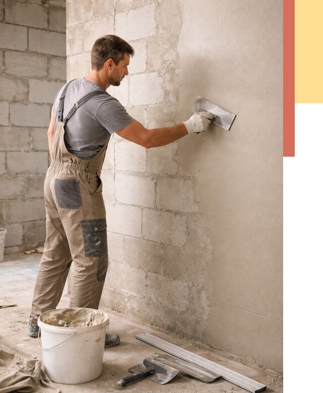 Штукатурка стен из газобетона в Набережных Челнах от 2133 руб./м2 — быстро и недорого | ОТДЕЛОЧНИК-Нбр