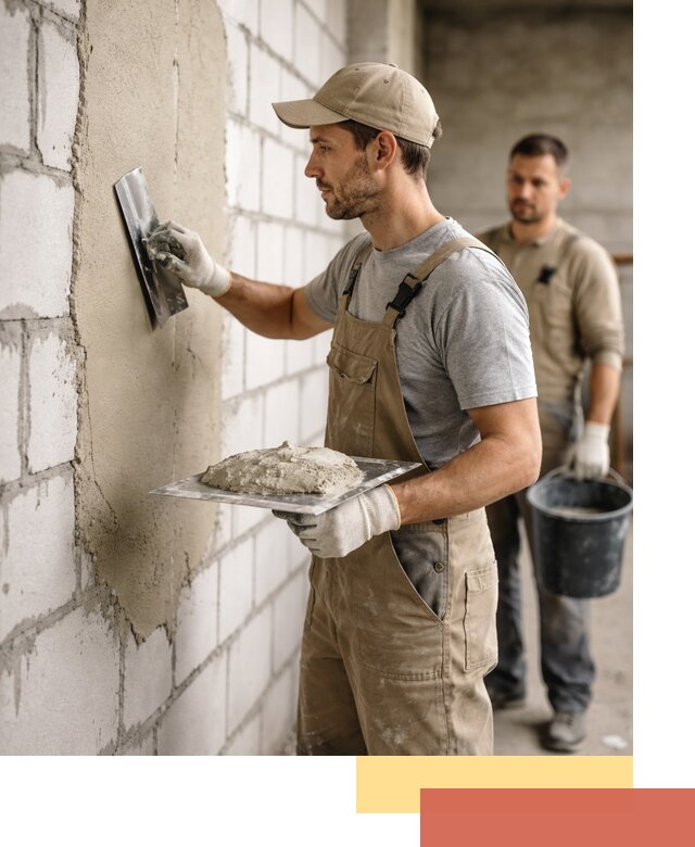 Штукатурка стен из газобетона в Набережных Челнах под ключ