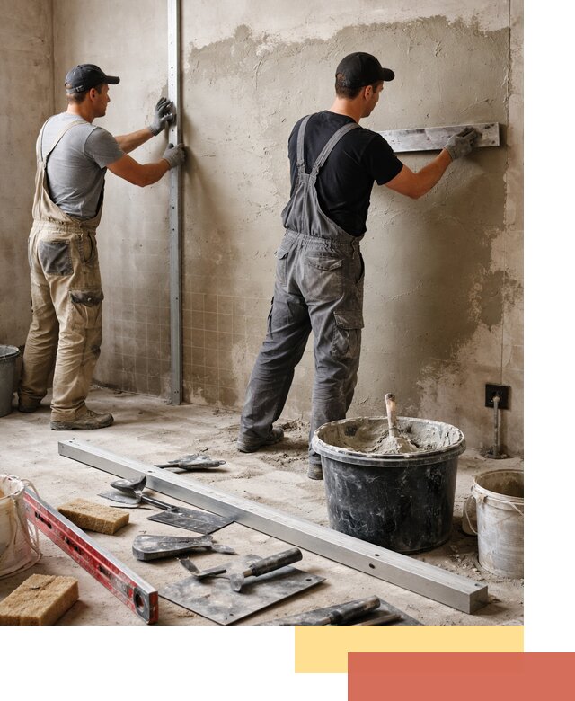 Профессиональная штукатурка стен под плитку в Набережных Челнах