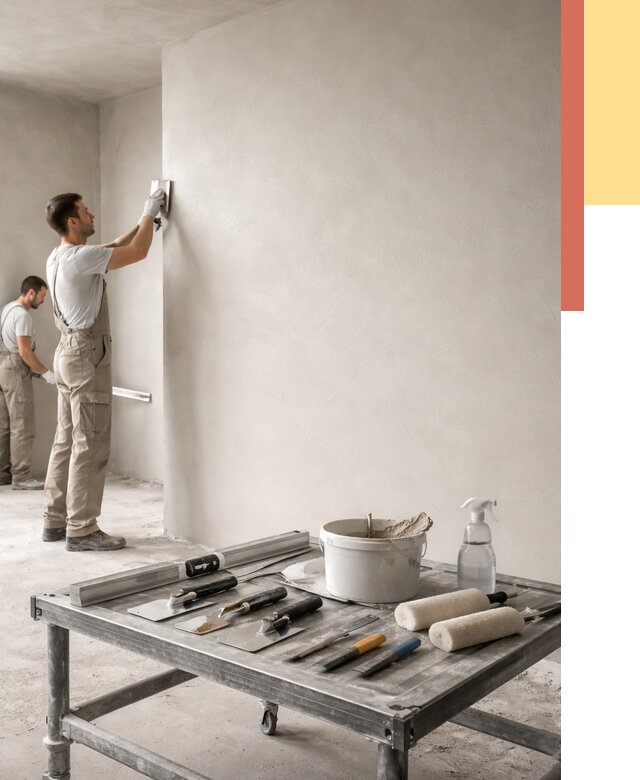 Штукатурка стен под покраску в Набережных Челнах от 4571 руб./м² — качественно и недорого | ОТДЕЛОЧНИК-Нбр