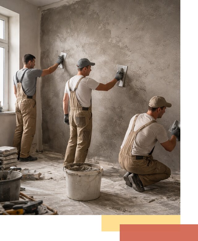 Декоративная штукатурка под бетон в Набережных Челнах для стен и потолков