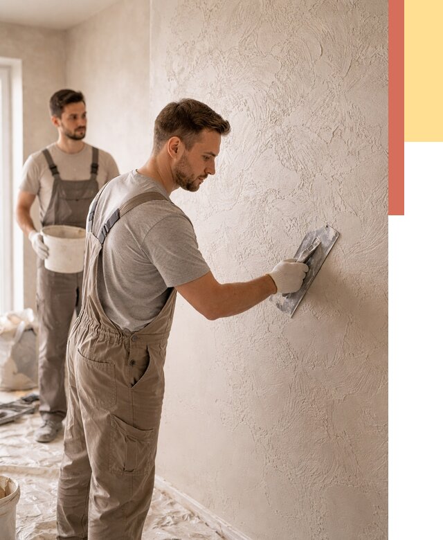 Фактурная штукатурка стен в Набережных Челнах от 4266 руб./м² — заказать под ключ | ОТДЕЛОЧНИК-Нбр