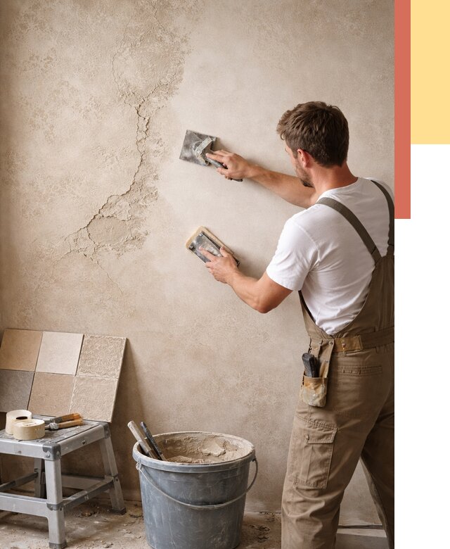 Ремонт декоративной штукатурки в Набережных Челнах от 4571 руб. под ключ | ОТДЕЛОЧНИК-Нбр