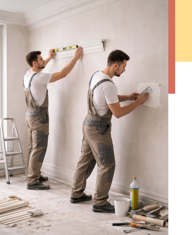 Монтаж лепнины на стены в Набережных Челнах от 4571 руб. — недорого, быстро | ОТДЕЛОЧНИК-Нбр