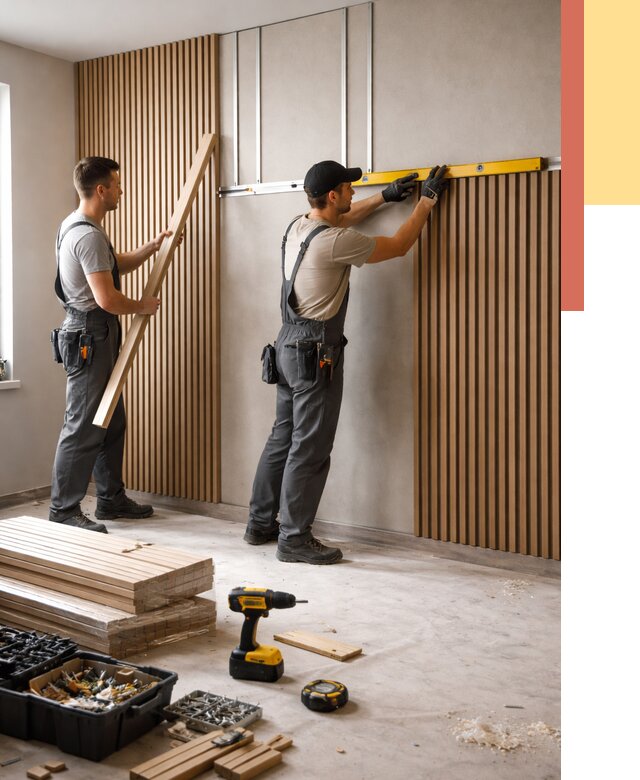 Монтаж реечных панелей на стены в Набережных Челнах от 1219 руб. — быстро и недорого | ОТДЕЛОЧНИК-Нбр