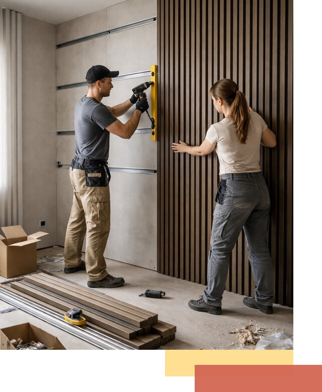 Монтаж реечных панелей на стены в Набережных Челнах