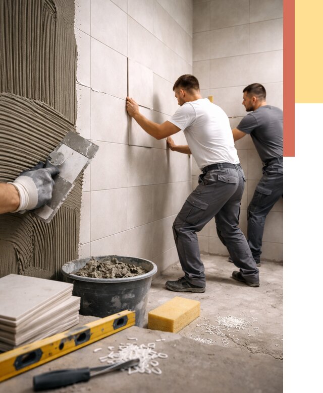 Укладка плитки на стены в Набережных Челнах от 863 руб. — качественно и недорого | ОТДЕЛОЧНИК-Нбр