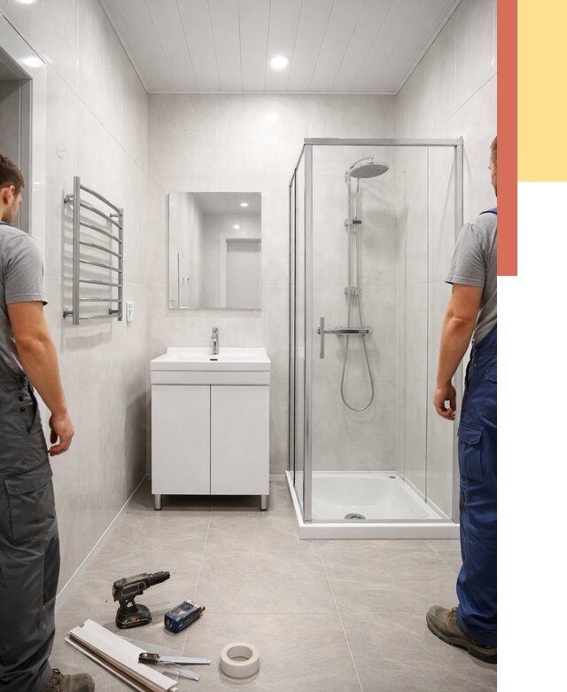 Отделка ванной комнаты панелями ПВХ в Набережных Челнах от 4571 руб. за м2 | ОТДЕЛОЧНИК-Нбр