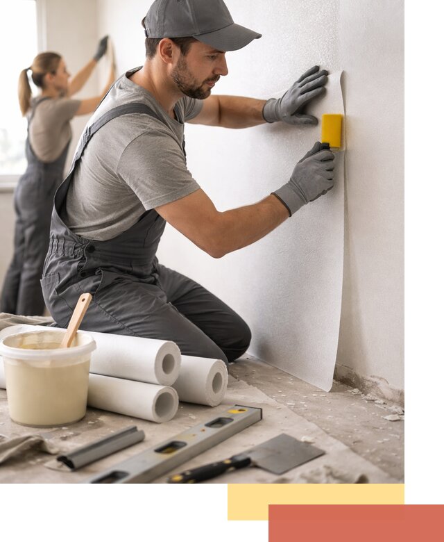 Поклейка стеклообоев профессионально в Набережных Челнах