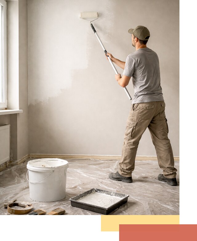 Покраска стен латексной краской в Набережных Челнах качественно и быстро