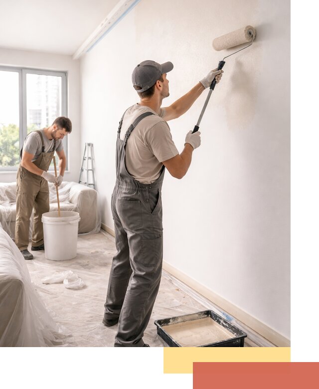 Покраска стен в офисе в Набережных Челнах — быстрый и качественный ремонт