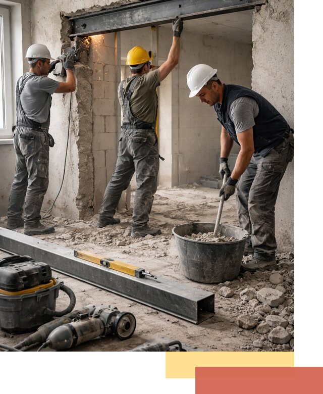 Создание проемов в стенах и несущих конструкциях в Набережных Челнах