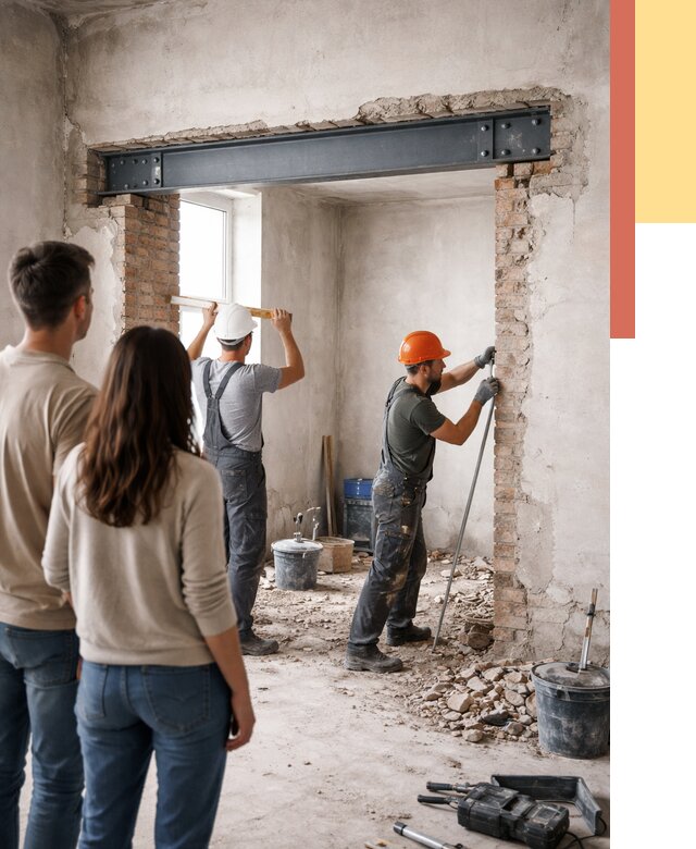 Усиление проема в стене в Набережных Челнах от 9650 руб. — усиление дверного проема металлоконструкцией | ОТДЕЛОЧНИК-Нбр