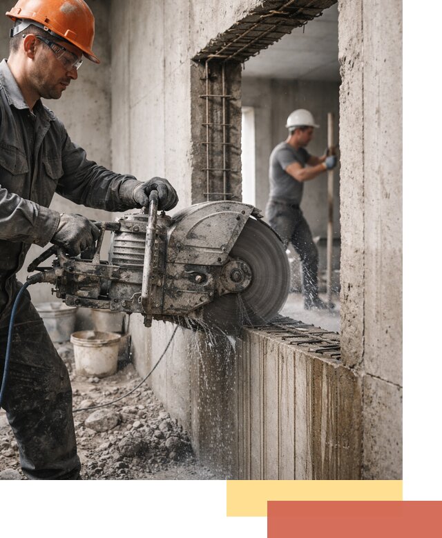 Алмазная резка проемов в Набережных Челнах быстро и точно