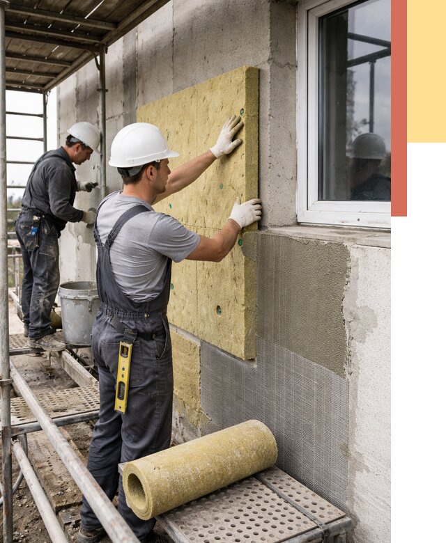 Утепление стен в Набережных Челнах от 4368 руб. под ключ — быстро и недорого | ОТДЕЛОЧНИК-Нбр