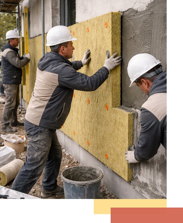 Утепление стен минватой в Набережных Челнах — тепло и звукоизоляция