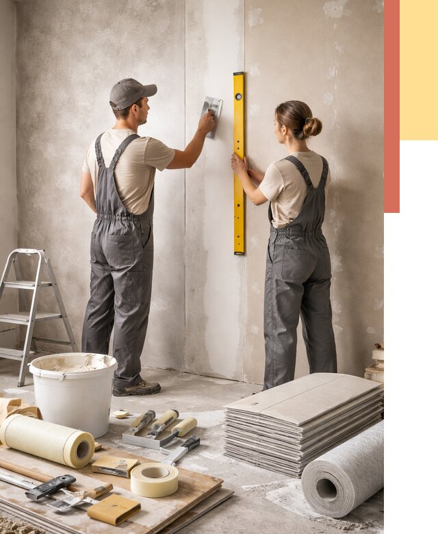 Отделка стен в Набережных Челнах от 1524 руб/м² — недорого, быстро, под ключ | ОТДЕЛОЧНИК-Нбр