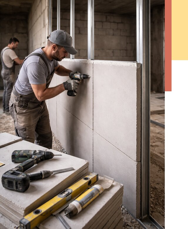 Кладка влагостойких перегородок ПГП в Набережных Челнах от 1219 руб. под ключ | ОТДЕЛОЧНИК-Нбр