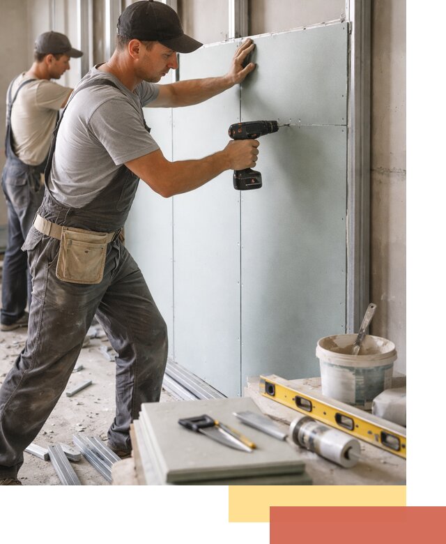 Кладка влагостойких перегородок ПГП в Набережных Челнах