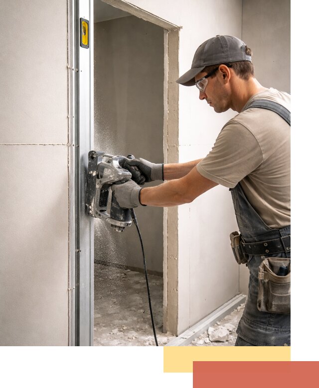 Устройство дверного проема в перегородке в Набережных Челнах