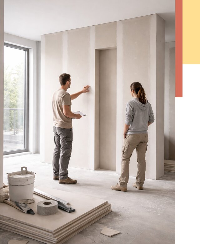 Зонирующая перегородка из гипсокартона в Набережных Челнах от 2844 руб. под ключ | ОТДЕЛОЧНИК-Нбр