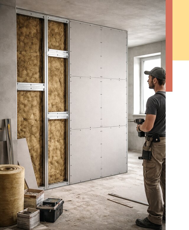 Усиленная перегородка под навеску в Набережных Челнах от 13002 руб. — монтаж под ключ | ОТДЕЛОЧНИК-Нбр