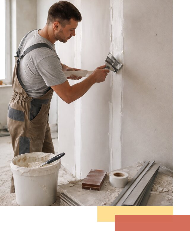 Шпаклевка перегородок из гипсокартона в Набережных Челнах качественно и быстро