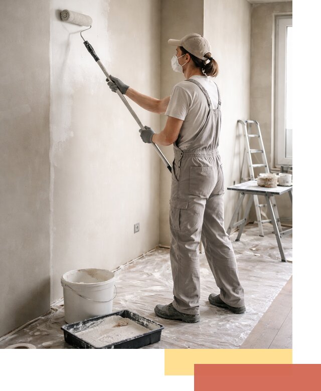 Покраска перегородок из гипсокартона в Набережных Челнах качественно и недорого