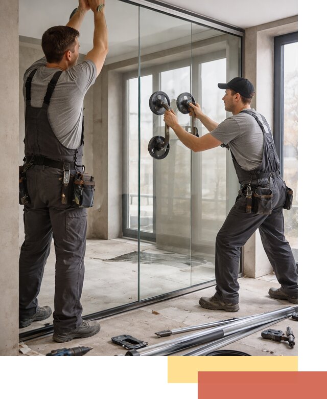 Цельностеклянные перегородки под ключ в Набережных Челнах