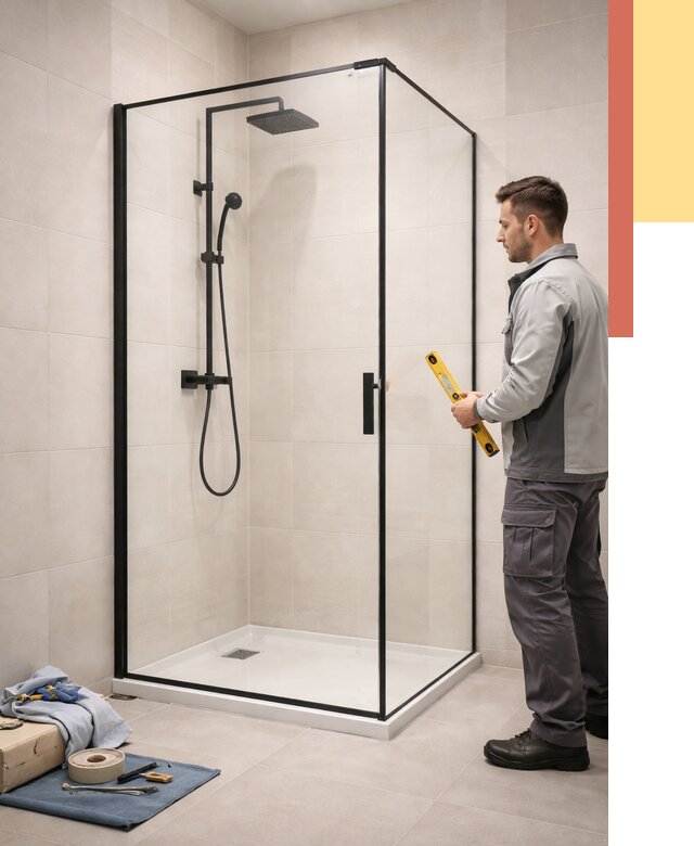 Стеклянные перегородки для душа в Набережных Челнах от 12698 руб. | Монтаж под ключ — ОТДЕЛОЧНИК-Нбр