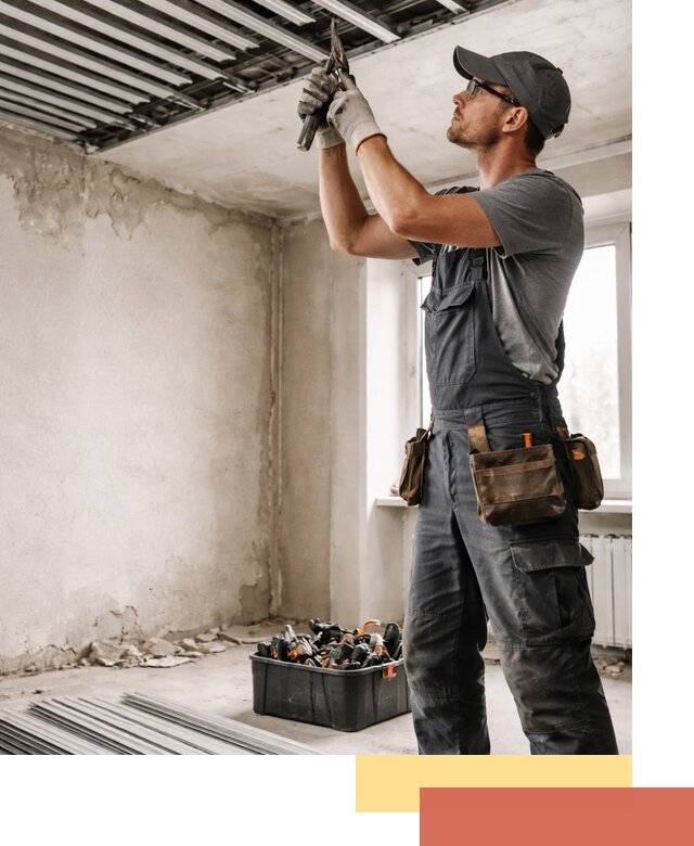 Демонтаж реечного потолка в Набережных Челнах быстро и аккуратно