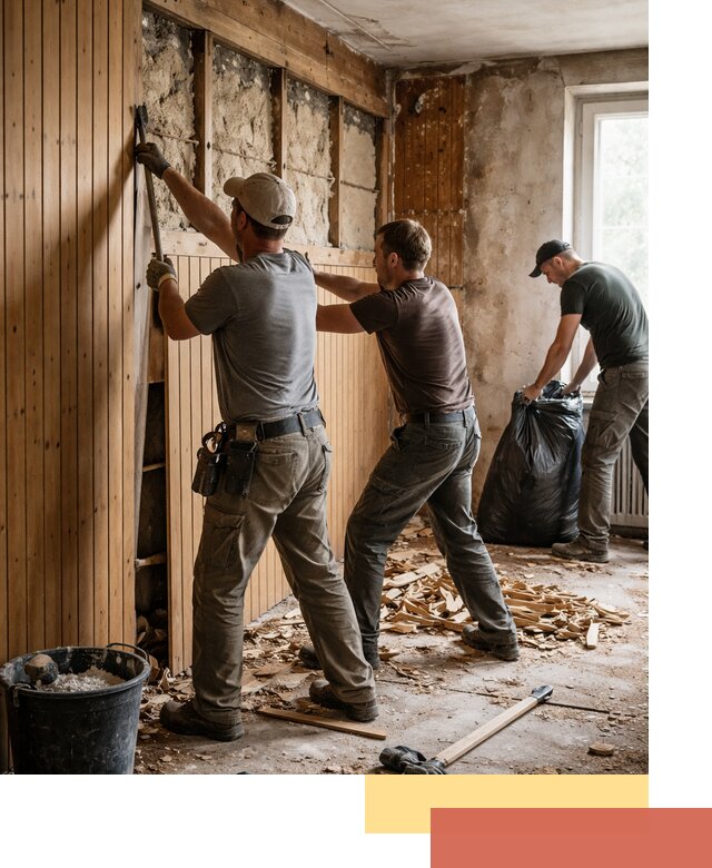 Демонтаж вагонки и вывоз материалов в Набережных Челнах