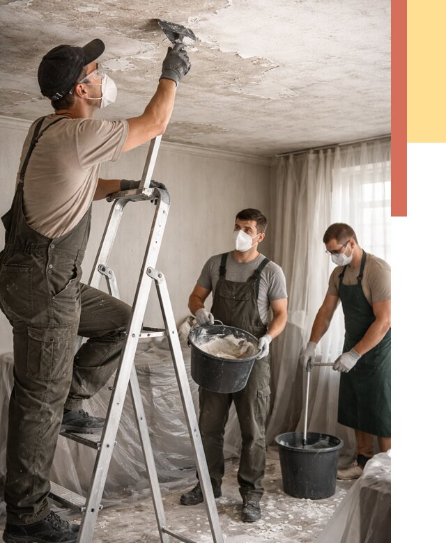 Удаление побелки с потолка в Набережных Челнах от 2540 руб. быстро и недорого | ОТДЕЛОЧНИК-Нбр