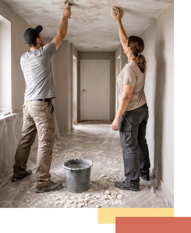 Удаление побелки с потолка в Набережных Челнах — быстро и аккуратно