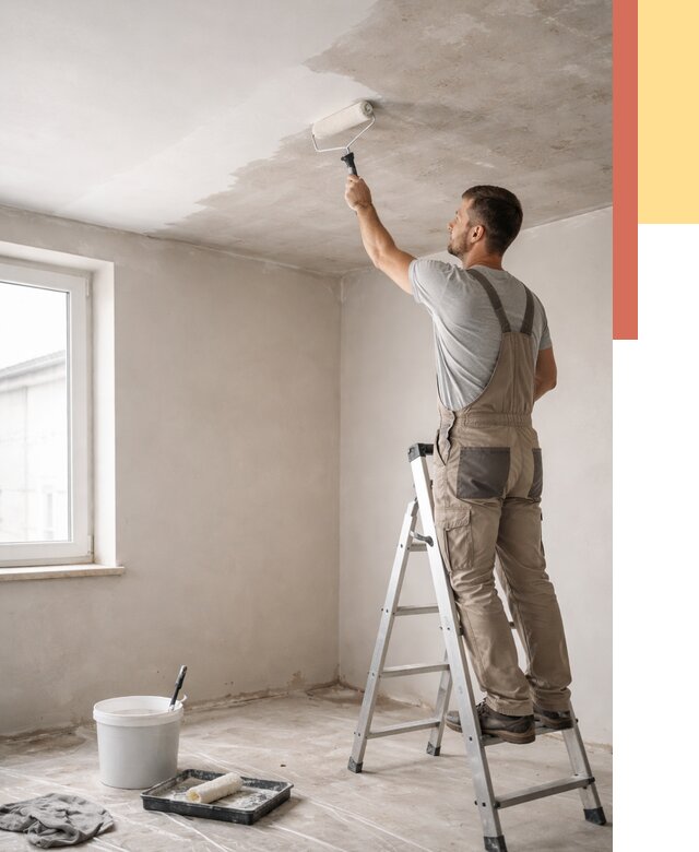 Грунтовка потолка в Набережных Челнах от 2540 руб. — быстро и недорого | ОТДЕЛОЧНИК-Нбр